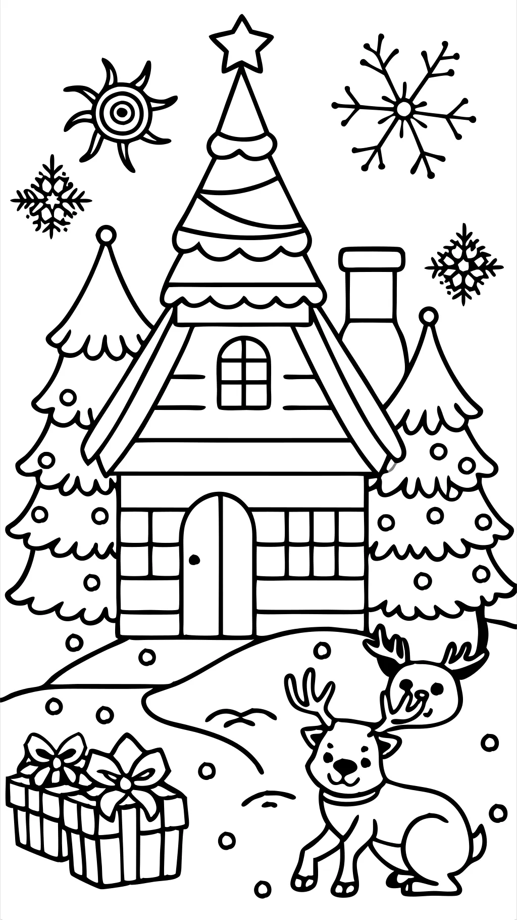 coloriages de vacances de Noël